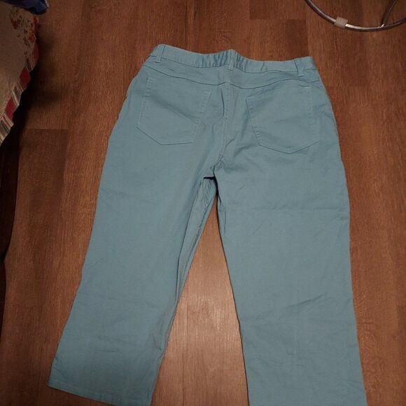 Cherokee Pants - - CHEROKEE Size 14 EX COND waist 34 seam 11 length 22 1/2 sky Blue